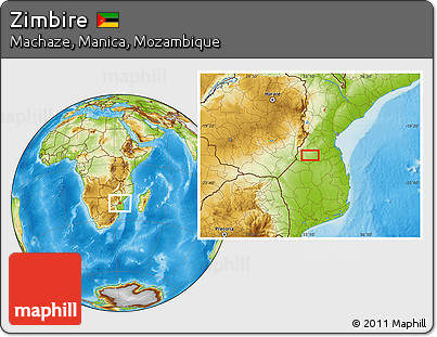 Physical Location Map of Zimbire