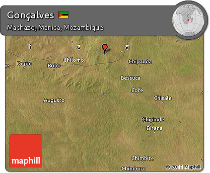 Satellite Map of Gonçalves