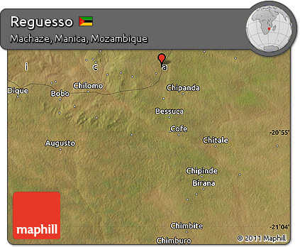 Satellite Map of Reguesso