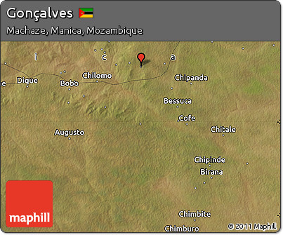 Satellite Map of Gonçalves