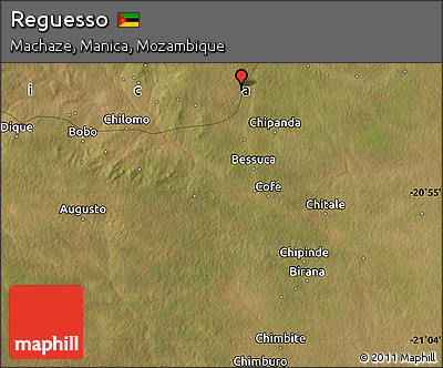Satellite Map of Reguesso