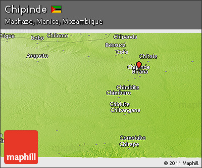 Physical Panoramic Map of Chipinde