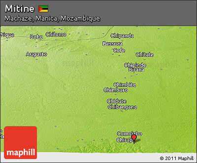 Physical Panoramic Map of Mitine