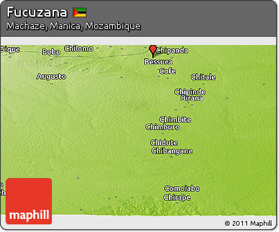 Physical Panoramic Map of Fucuzana