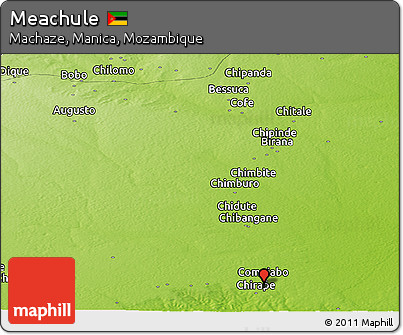 Physical Panoramic Map of Meachule