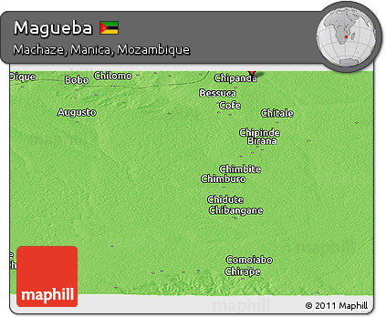 Political Panoramic Map of Magueba