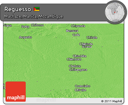 Political Panoramic Map of Reguesso