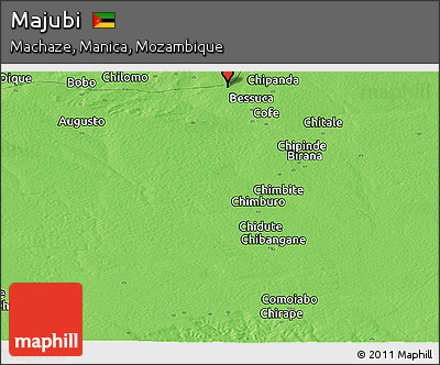 Political Panoramic Map of Majubi