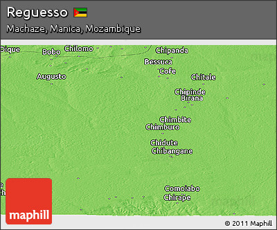Political Panoramic Map of Reguesso