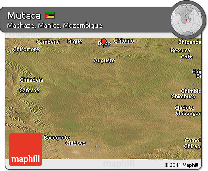 Satellite Panoramic Map of Mutaca