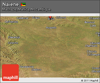 Satellite Panoramic Map of Naiene