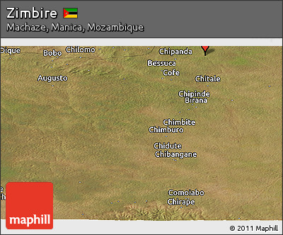 Satellite Panoramic Map of Zimbire