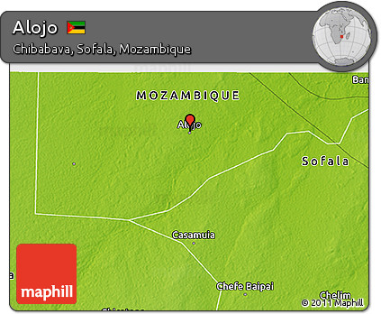 Physical 3D Map of Alojo