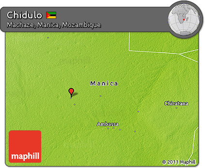 Physical 3D Map of Chidulo