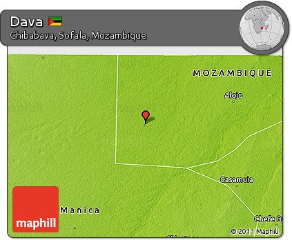 Physical 3D Map of Dava