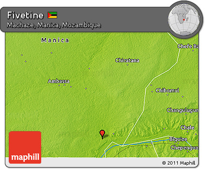 Physical 3D Map of Fivetine