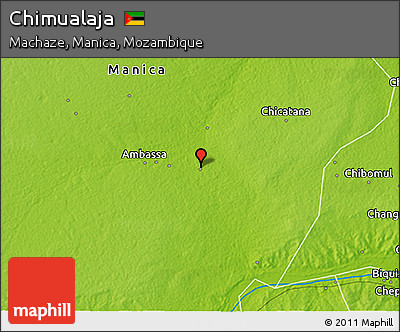 Physical 3D Map of Chimualaja