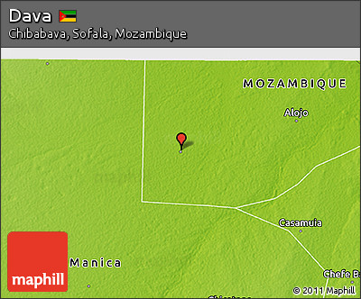 Physical 3D Map of Dava