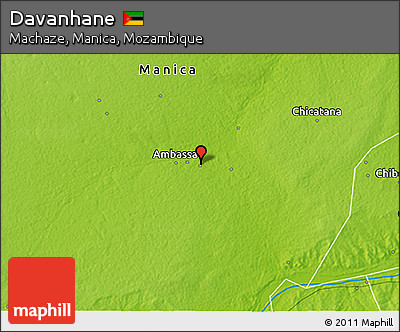 Physical 3D Map of Davanhane