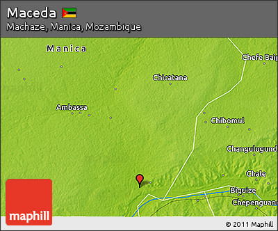 Physical 3D Map of Maceda