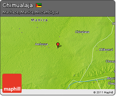 Physical 3D Map of Chimualaja