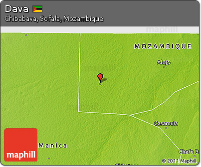 Physical 3D Map of Dava