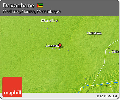 Physical 3D Map of Davanhane