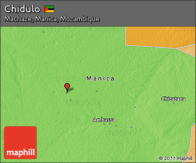 Political 3D Map of Chidulo