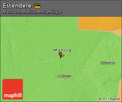 Political 3D Map of Estendere