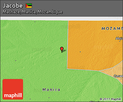 Political 3D Map of Jacobe