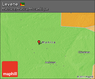 Political 3D Map of Levene