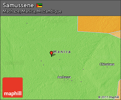 Political 3D Map of Samussene