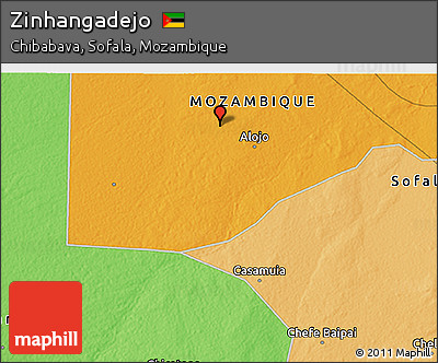 Political 3D Map of Zinhangadejo