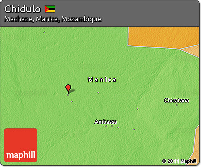 Political 3D Map of Chidulo