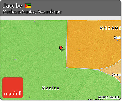 Political 3D Map of Jacobe