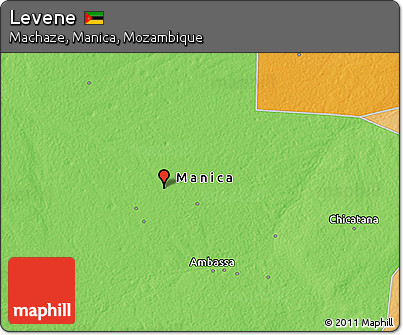 Political 3D Map of Levene