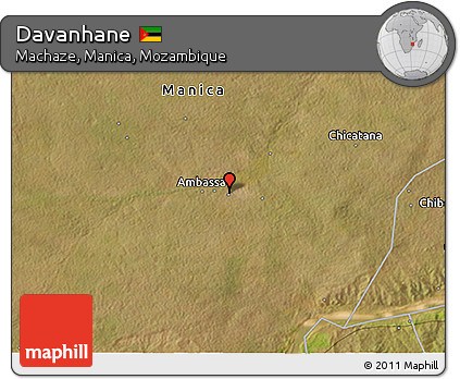 Satellite 3D Map of Davanhane