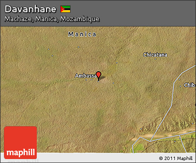 Satellite 3D Map of Davanhane