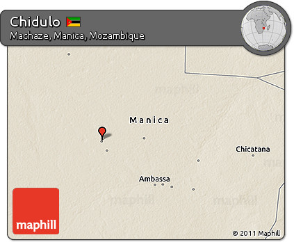 Shaded Relief 3D Map of Chidulo