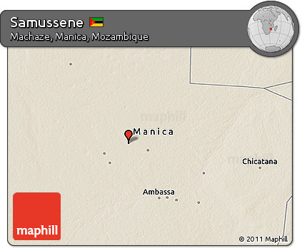 Shaded Relief 3D Map of Samussene