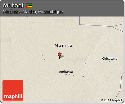 Shaded Relief 3D Map of Mutani