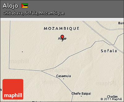 Shaded Relief 3D Map of Alojo