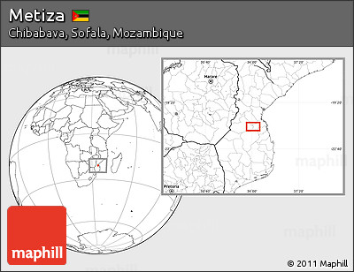 Blank Location Map of Metiza