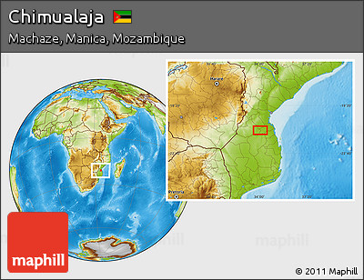 Physical Location Map of Chimualaja