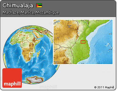 Physical Location Map of Chimualaja