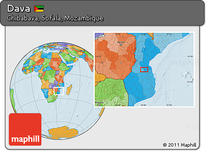 Political Location Map of Dava