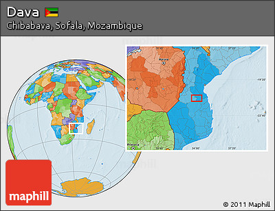 Political Location Map of Dava