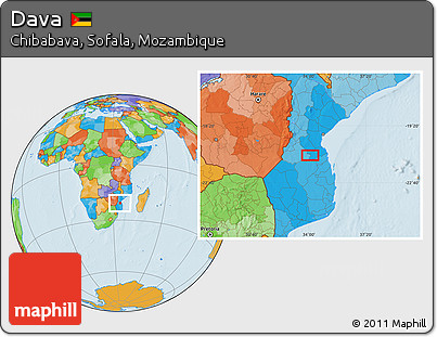 Political Location Map of Dava