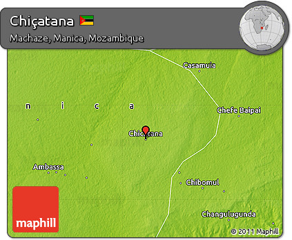 Physical Map of Chiçatana