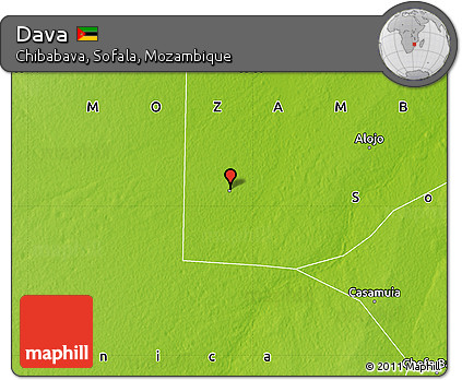 Physical Map of Dava
